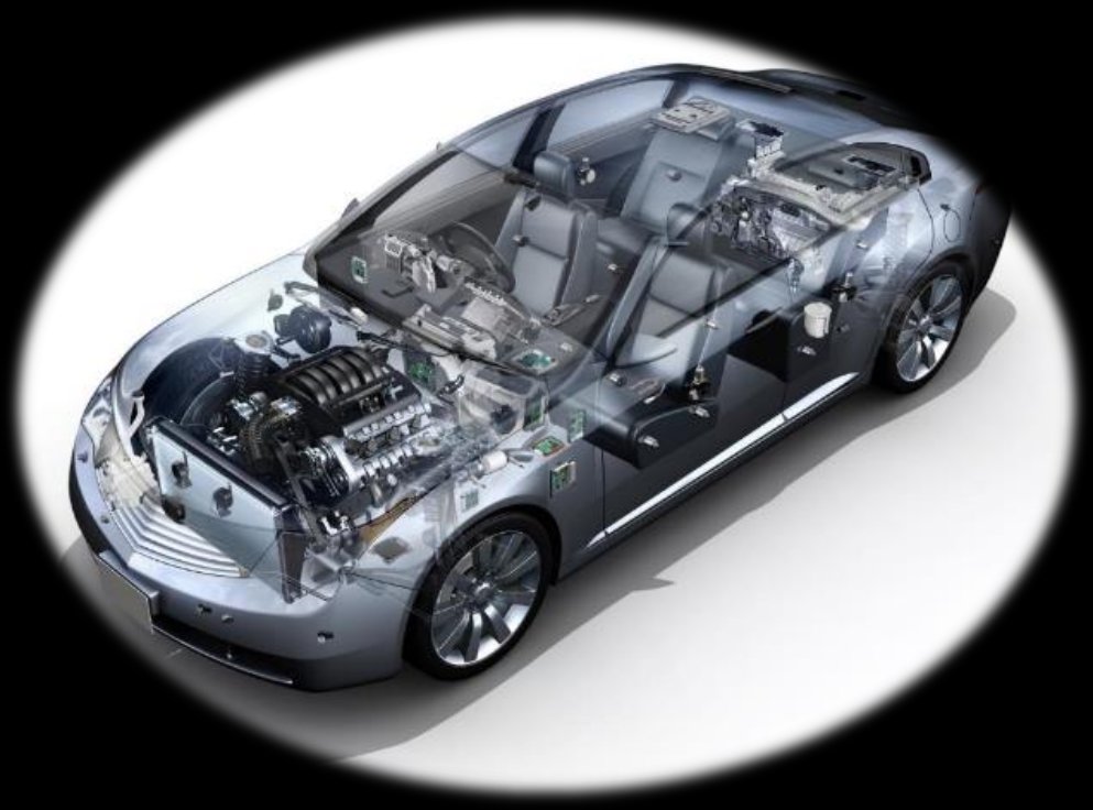 Automotive mechanical engineering — full vehicle cutaway
